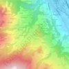 Mapa topográfico La Bécoire, altitud, relieve