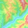 Mapa topográfico Misarela, altitud, relieve