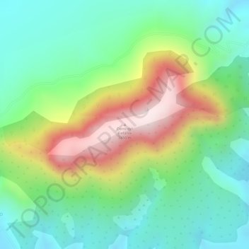 Mapa topográfico Cerro del Elefante, altitud, relieve