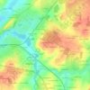 Mapa topográfico Le Breil, altitud, relieve