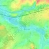 Mapa topográfico La Garenne, altitud, relieve