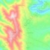 Mapa topográfico Semide, altitud, relieve