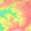 Mapa topográfico La Motte, altitud, relieve