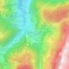 Mapa topográfico Les Nants, altitud, relieve