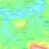 Mapa topográfico Vale da Ursa, altitud, relieve