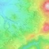 Mapa topográfico Le Fraisse, altitud, relieve