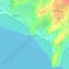 Mapa topográfico Les Porteaux, altitud, relieve