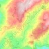 Mapa topográfico Baião, altitud, relieve