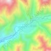 Mapa topográfico Santa Rosa de Chontay, altitud, relieve