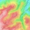 Mapa topográfico Scharpenacker Berge, altitud, relieve