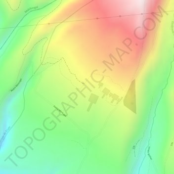 Mapa topográfico Cochasquí, altitud, relieve
