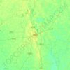 Mapa topográfico Bogra, altitud, relieve