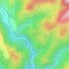 Mapa topográfico Euira, altitud, relieve