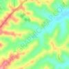 Mapa topográfico Cerros de Balsamo, altitud, relieve