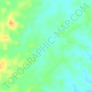 Mapa topográfico El Hural, altitud, relieve