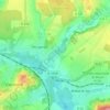 Mapa topográfico Bécrel, altitud, relieve