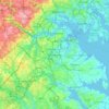 Mapa topográfico Glen Burnie, altitud, relieve