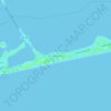 Mapa topográfico Pensacola Beach, altitud, relieve