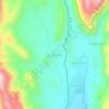 Mapa topográfico Tecoya Alta, altitud, relieve