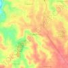 Mapa topográfico Gunung Sindur, altitud, relieve