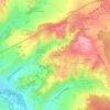 Mapa topográfico Les Riffauds, altitud, relieve
