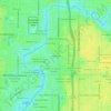 Mapa topográfico Edwards, altitud, relieve