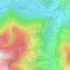 Mapa topográfico Les Choseaux, altitud, relieve