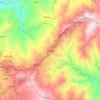 Mapa topográfico Tublay, altitud, relieve