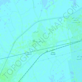 Mapa topográfico Birimbal al Quadima, altitud, relieve