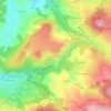 Mapa topográfico Les Badioux, altitud, relieve