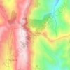 Mapa topográfico La Sierra, altitud, relieve
