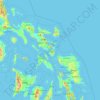 Mapa topográfico Sorsogon, altitud, relieve