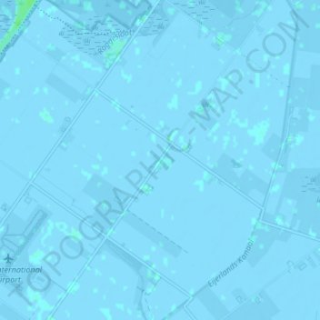 Mapa topográfico Midden-Eierland, altitud, relieve