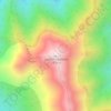 Mapa topográfico Cerro Purgatorio, altitud, relieve