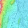 Mapa topográfico La Chièze, altitud, relieve