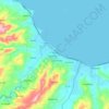 Mapa topográfico Fatsa, altitud, relieve