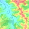 Mapa topográfico Coucuron, altitud, relieve
