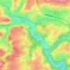 Mapa topográfico La Valette, altitud, relieve