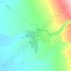 Mapa topográfico Toconao, altitud, relieve