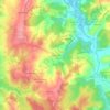 Mapa topográfico Imaginário, altitud, relieve