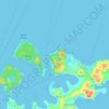 Mapa topográfico Coco Beach, altitud, relieve