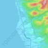 Mapa topográfico Pangasugan, altitud, relieve