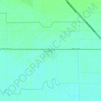 Mapa topográfico Gulf, altitud, relieve