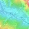 Mapa topográfico Les Plantées, altitud, relieve