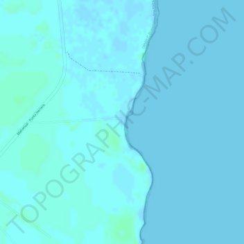 Mapa topográfico Puerto Bravo, altitud, relieve