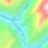 Mapa topográfico Paclla, altitud, relieve