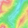 Mapa topográfico Le Morzay, altitud, relieve