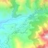 Mapa topográfico Puggiarellu, altitud, relieve