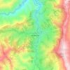 Mapa topográfico Hispania, altitud, relieve