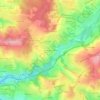 Mapa topográfico Le Mas de l'Aurence, altitud, relieve